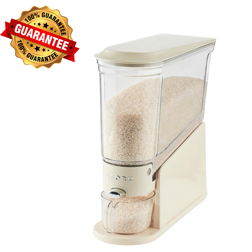 Distributeur Transparent de Riz, Céréales, Grains 9kg