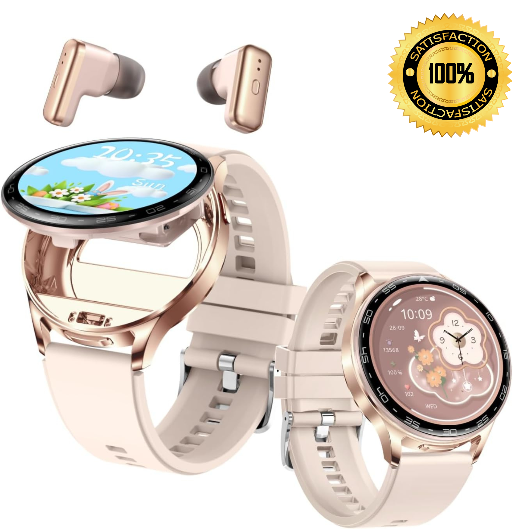 Montre Connectée 2-en-1 avec Écouteurs